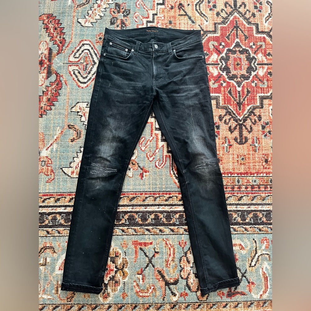 Nudie Lean Dean Jeans Johan Replica - black size 33